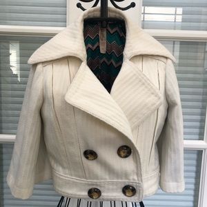 Cream Color Jacket.